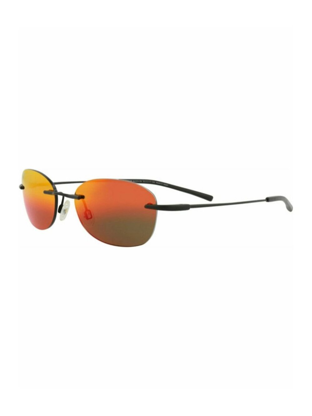 New Maui Jim Women's Sunglasses Round Oval Memory Metal Frame Unisex Black Black